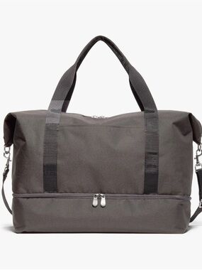 Lo & Sons Grey Catalina Weekender Tote Bag with Shoulder Strap & Shoe Storage